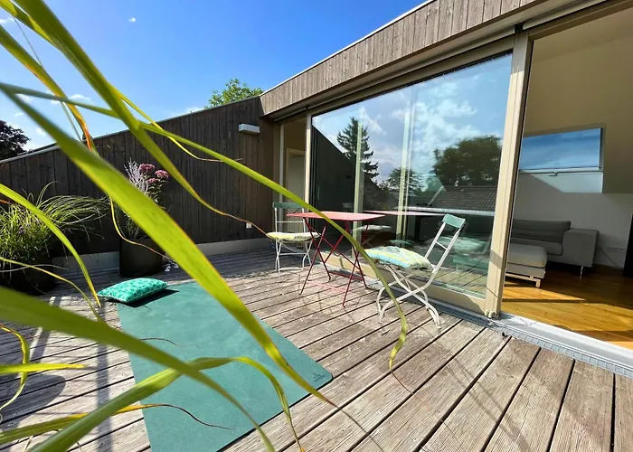 Garten-maisonette Am Und Loft Am Mit Dachterrasse * 제펠트