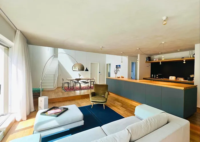 Garten-maisonette Am Und Loft Am Mit Dachterrasse 아파트