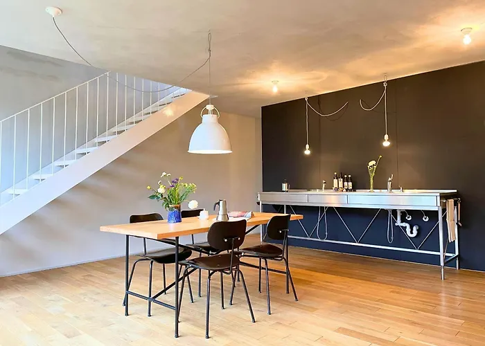 Garten-maisonette Am Und Loft Am Mit Dachterrasse 아파트 제펠트